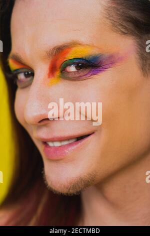 Smiling Young Gender Fluid Men Stock Photo - Alamy