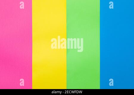 Abstract Colored Stripes Made with Cardboard Sheets Stock Photo