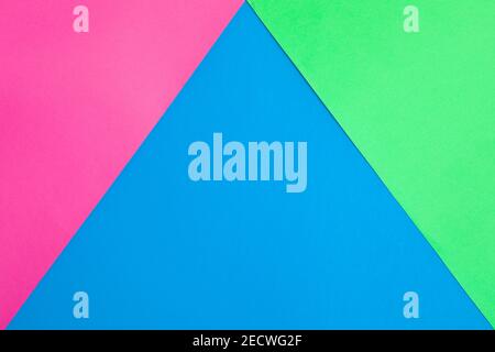 Abstract Colored Shapes Made with Cardboard Sheets Stock Photo