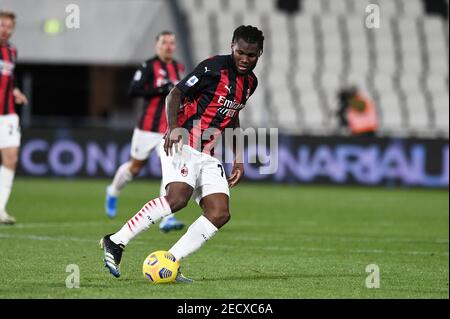 La Spezia, Italy. 13th Feb, 2021. La Spezia, Italy, Alberto Picco stadium, February 13, 2021, Franck Kessie of AC Milan in action during Spezia Calcio vs AC Milan - Italian football Serie A match Credit: Matteo Papini/LPS/ZUMA Wire/Alamy Live News Stock Photo