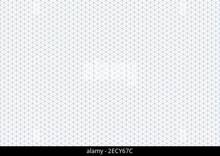 Grid paper. Isometric color grid on white background. Abstract lined transparent illustration. Geometric pattern for school, copybooks, notebooks Stock Vector