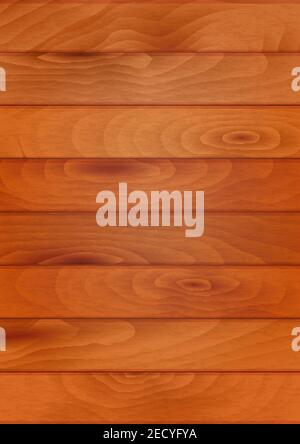 Wood texture background with dark brown hardwood planks or boards. Timber or construction industry themes design Stock Vector