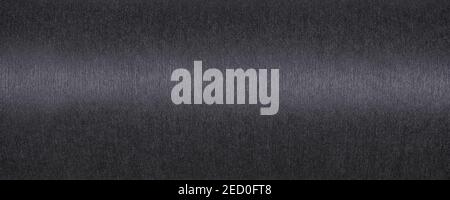 Black felt surface close up. Long panoramic black and white background Stock Photo