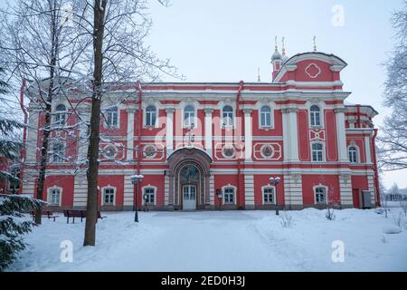 Church of Saint Sergius. Coastal Monastery of Saint Sergius in the settlement of Strelna near St. Petersburg, Russia. Stock Photo