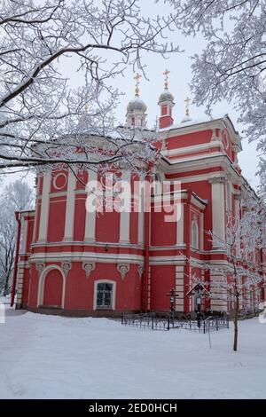 Church of Saint Sergius. Coastal Monastery of Saint Sergius in the settlement of Strelna near St. Petersburg, Russia. Stock Photo