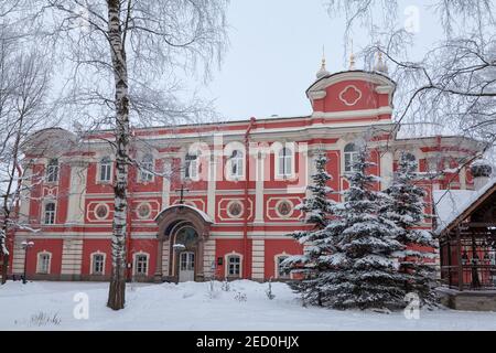 Church of Saint Sergius. Coastal Monastery of Saint Sergius in the settlement of Strelna near St. Petersburg, Russia. Stock Photo