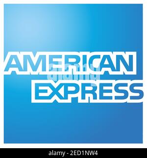 Logo, American Express Stock Photo