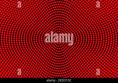 Pop art colorful comics book magazine cover. Polka dots red and black background. Cartoon funny retro pattern. Vector halftone illustration. 90-s Stock Vector