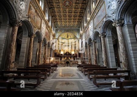 Italy, Rome, basilica of San Marco Evangelista Stock Photo