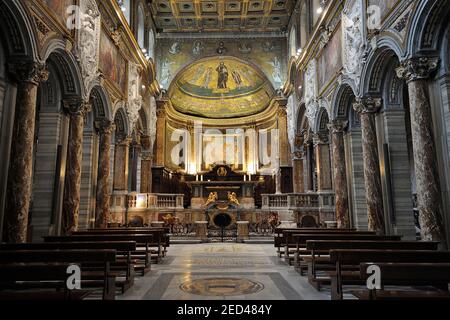 Italy, Rome, basilica of San Marco Evangelista Stock Photo