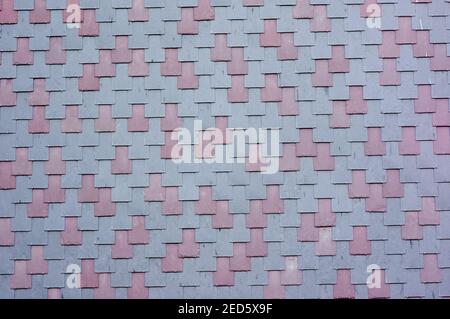 Modern red and grey brick wall background Stock Photo