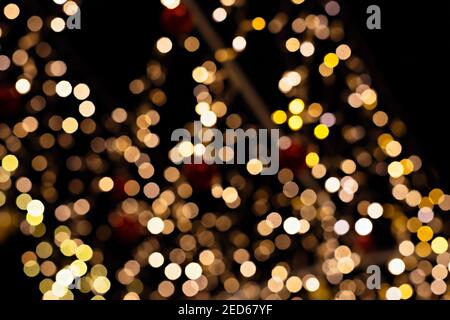 multicolored illuminating bokeh as a background Stock Photo
