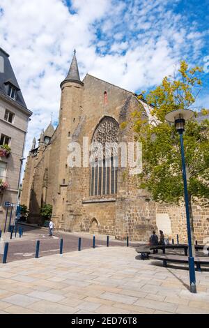 Saint-Brieuc, France - August 24, 2019: Saint-Brieuc Cathedralis a Roman Catholic church in the town of Saint-Brieuc and dedicated to Saint Stephen Stock Photo