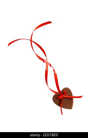 Tasty gingerbread hearts isolated on white background Stock Photo - Alamy