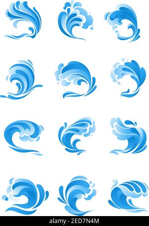Foamy splash icons set Stock Vector Image & Art - Alamy