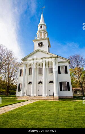 First Congregational Church in Litchfield, Connecticut Stock Photo