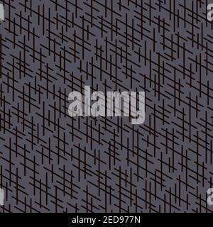 Randomly crossing lines making pattern.Chaotic short lines seamless pattern,chips and sticks modern repeatable motif.Good for print, textile,fabric, b Stock Photo