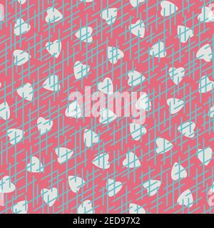 Randomly crossing lines making pattern.Chaotic short lines seamless pattern,chips and sticks modern repeatable motif.Good for print, textile,fabric, b Stock Photo