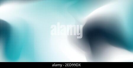 Abstract sea colors of mesh template background. Tech design with circle halftone elements pattern artwork style. illustration vector Stock Vector