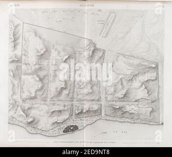 Plan topographique des ruines de Thèbes Prisse d'Avennes, 1807-1879 ...