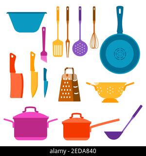 Set of kitchen utensils. Stock Vector