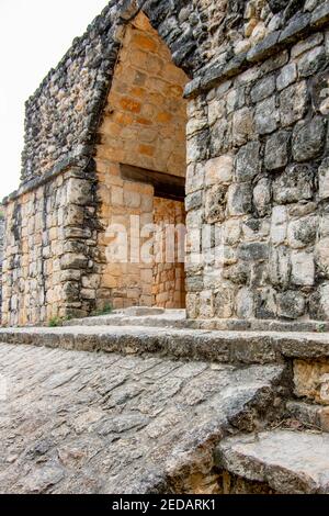 Arco de Entrada at the Mayan ruins of Ekʼ Balam in Temozón, Yucatán, Mexico Stock Photo