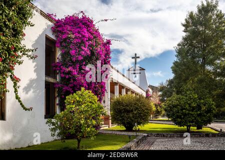 The Cantalagua Hacienda near Contepec, Michoacan, Mexico. Stock Photo