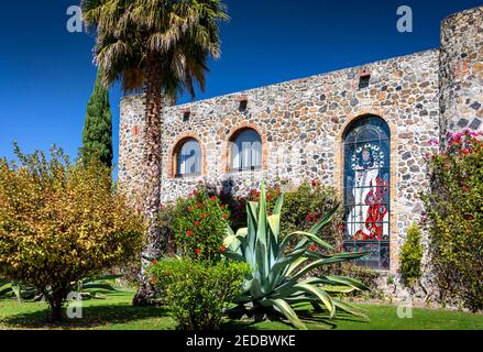 The Cantalagua Hacienda near Contepec, Michoacan, Mexico. Stock Photo