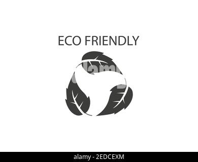 Vector illustration. Eco leaves recycle icon Stock Vector