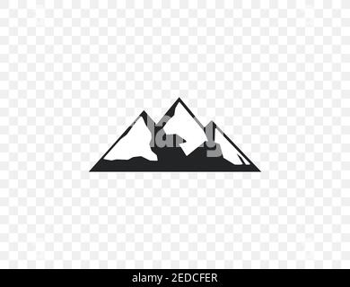 Vector illustration. Adventure hill mountain icon Stock Vector