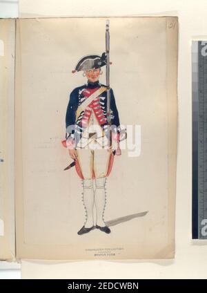 Infanterie Regiment Oranje-Nassau Senior. 1753 Stock Photo