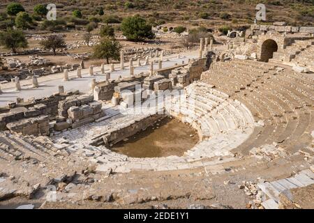 Odeion of Ephesus in Ephesus Ancient City, Turkey Stock Photo