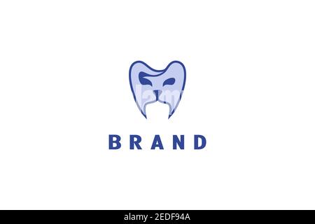 Dental Lion Logo Stock Vector