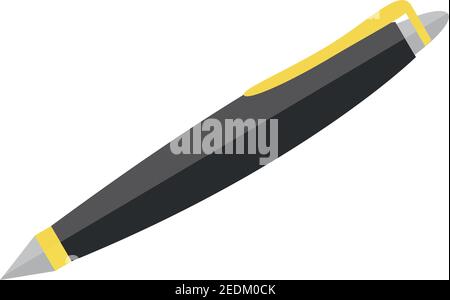 fountain pen write supply vector illustration icon isometric style Stock Vector