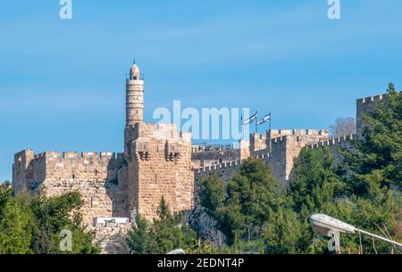 Tower of David, Old City, Jerusalem, Israel Stock Photo