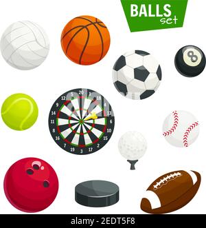 isolated sportive balls vector set Stock Vector Image & Art - Alamy