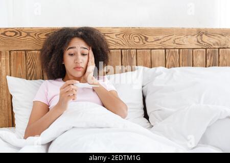 High fever, feeling unwell, disease and illness Stock Photo