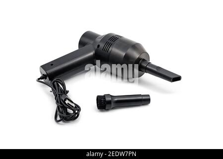 USB mini vacuum cleaner. Close-up. Isolated on white background. Stock Photo