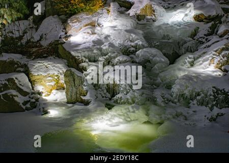 Frozen water Stock Photo