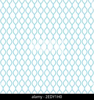 Wavy lines. seamless texture with light blue rolling lines on blue background. Vector illustration. Marine wallpaper. Sea backdrop. Summer pattern Stock Vector