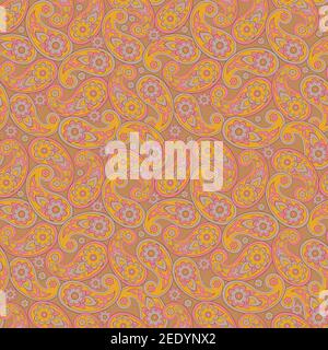 Paisley pattern, great design for any purposes. Seamless background Stock Vector