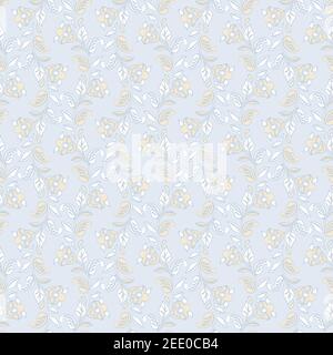 Seamless vintage vector background. Vector floral wallpaper Stock Vector