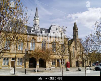 Bishop Auckland town hall,County Durham,England Stock Photo