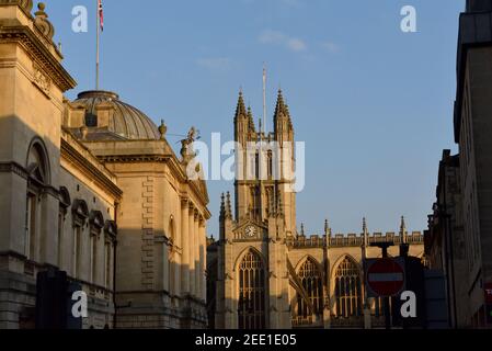 Bath Abbey, Bath, England, UK Stock Photo