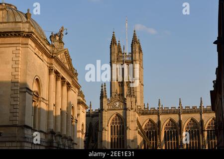 Bath Abbey, Bath, England, UK Stock Photo