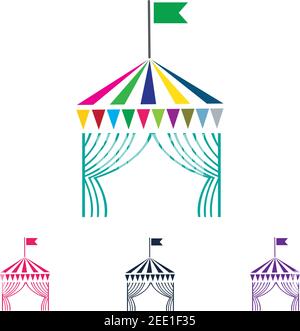 Circus vector illustration design logo emblems template Stock Vector