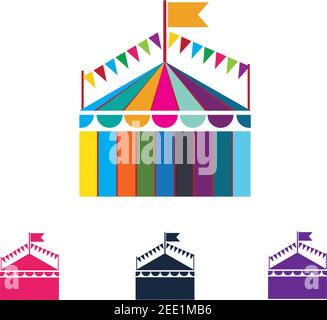 Circus vector illustration design logo emblems template Stock Vector