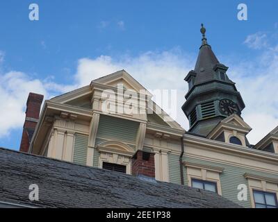 Exterior image of the Provincetown City Hall. Stock Photo