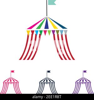 Circus vector illustration design logo emblems template Stock Vector