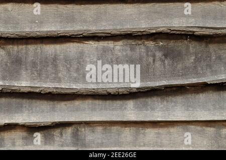 Natural finish overlapped wooden Silver Birch planking (background) Stock Photo